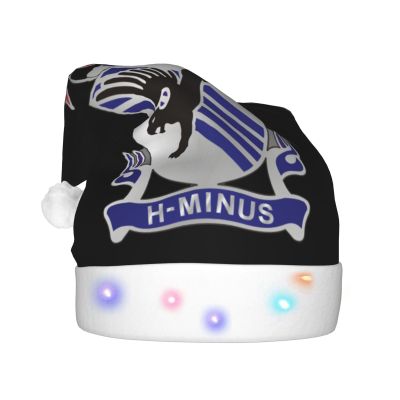 DWWKWJ 505th Parachute Infantry Regiment Christmas Hat Xmas Holiday Party Hat With Led Light Santa Hat For Xmas New Year Party Headwear