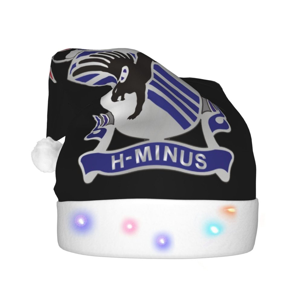 DWWKWJ 505th Parachute Infantry Regiment Christmas Hat Xmas Holiday Party Hat With Led Light Santa Hat For Xmas New Year Party Headwear