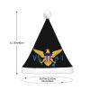 DWWKWJ Us Virgin Islands Flag Christmas Hat Xmas Holiday Party Hat With Led Light Santa Hat For Xmas New Year Party Headwear view 4