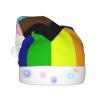 DWWKWJ Lgbt Rainbow Flag Christmas Hat Xmas Holiday Party Hat With Led Light Santa Hat For Xmas New Year Party Headwear view 1