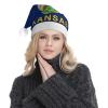 DWWKWJ Flag Of Kansas Christmas Hat Xmas Holiday Party Hat With Led Light Santa Hat For Xmas New Year Party Headwear view 2