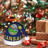 DWWKWJ Flag Of Kansas Christmas Hat Xmas Holiday Party Hat With Led Light Santa Hat For Xmas New Year Party Headwear view 3