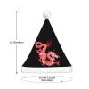 Red Chinese Dragon Christmas Hat Xmas Holiday Party Hat With Led Light Santa Hat For Xmas New Year Party Headwear view 4