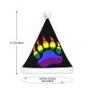 DWWKWJ Gay Bear Pride Christmas Hat Xmas Holiday Party Hat With Led Light Santa Hat For Xmas New Year Party Headwear view 4