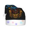 DWWKWJ Egypt Anubis Christmas Hat Xmas Holiday Party Hat With Led Light Santa Hat For Xmas New Year Party Headwear view 1
