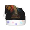 Divine Mercy Novena Christmas Hat Xmas Holiday Party Hat With Led Light Santa Hat For Xmas New Year Party Headwear view 1