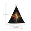 Divine Mercy Novena Christmas Hat Xmas Holiday Party Hat With Led Light Santa Hat For Xmas New Year Party Headwear view 4