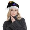 DWWKWJ Gay Furry Pride Flags Christmas Hat Xmas Holiday Party Hat With Led Light Santa Hat For Xmas New Year Party Headwear view 2