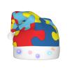 DWWKWJ Autism Awareness Christmas Hat Xmas Holiday Party Hat With Led Light Santa Hat For Xmas New Year Party Headwear view 1