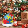 DWWKWJ Autism Awareness Christmas Hat Xmas Holiday Party Hat With Led Light Santa Hat For Xmas New Year Party Headwear view 3