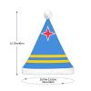 DWWKWJ Flag Of Aruba Christmas Hat Xmas Holiday Party Hat With Led Light Santa Hat For Xmas New Year Party Headwear view 4
