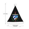 DWWKWJ Coat Of Arms Of Cuba Christmas Hat Xmas Holiday Party Hat With Led Light Santa Hat For Xmas New Year Party Headwear view 4