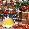 DWWKWJ Ukraine America Flag Christmas Hat Xmas Holiday Party Hat With Led Light Santa Hat For Xmas New Year Party Headwear view 3