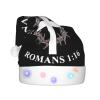DWWKWJ Unashamed Romans 1-16 Christmas Hat Xmas Holiday Party Hat With Led Light Santa Hat For Xmas New Year Party Headwear view 1