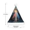 Divine Mercy Novena Christmas Hat Xmas Holiday Party Hat With Led Light Santa Hat For Xmas New Year Party Headwear view 4