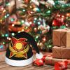 DWWKWJ Coat Of Arms Military Of Kazakhstan Christmas Hat Xmas Holiday Party Hat With Led Light Santa Hat For Xmas New Year Party Headwear view 3