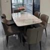Classic Iron Metal Dining Chair Set of 2, Curved Backrest Kitchen Chairs with Waterproof Surface, Indoor/Outdoor for Kitchen and Living Room view 2