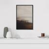 SIGNFORD Framed Canvas Print Wall Art Neutral Abstract Coastal Landscape Soft Brown and Beige Hues Illustrations Modern Art Decorative Relax/Calm for Living Room, Bedroom, Office - 16"x24" Black view 4