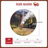 30-Inch/36-Inch/48-Inch Steam Locomotive Train Christmas Tree Skirt The Choice of Indoor and Outdoor Decoration for Winter, New Year and Holiday Parties view 4
