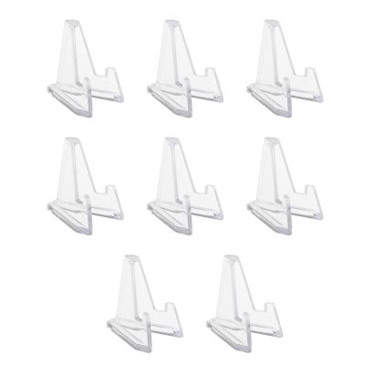 8Pcs Clear Acrylic Coin Display Stand Holders Commemorative Challenge Coin Holder Small Easel Rack