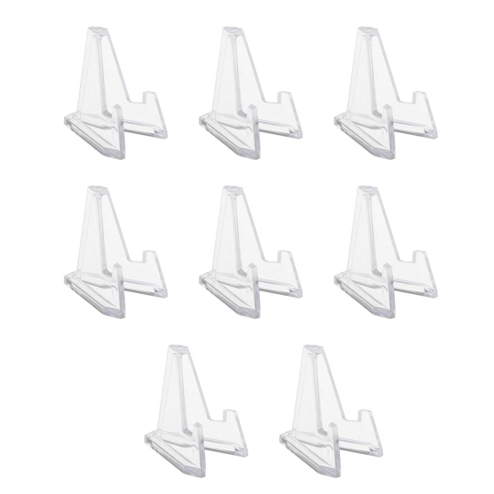8Pcs Clear Acrylic Coin Display Stand Holders Commemorative Challenge Coin Holder Small Easel Rack