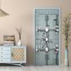 VIRANDA 3D Door Decal Peel and Stick Decor - Removable Murals, Self-Adhesive DIY Wallpaper - PVC Waterproof - Iron - Bedroom & Living Room - 37.4 x 84.6 inch view 2