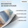 VIRANDA 3D Door Decal Peel and Stick Decor - Removable Murals, Self-Adhesive DIY Wallpaper - PVC Waterproof - Iron - Bedroom & Living Room - 37.4 x 84.6 inch view 4