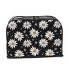 AZIYFBR Cute Daisy Toaster Cover, 2 Slice, Black, Polyester, Water Resistant view 2