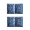 OYUCDAGQ Condiment Tray Japanese Retro Sauce Dish Multipurpose Porcelain Side Dish Bowl Seasoning Dishes Soy Dipping Sauce Dishes Set Of 2 Household Dipping Dish Dip Sets(Blue) view 1