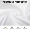Pureegg Polyester Tablecloth 60" x 102" Reusable Washable 3 Pack White view 2
