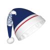 MUFLVDX Wyoming State Flag Print Christmas Hat Adult,Santa Hat For Women And Men,For Christmas New Year Holiday Party Supplies view 2