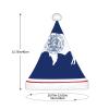 MUFLVDX Wyoming State Flag Print Christmas Hat Adult,Santa Hat For Women And Men,For Christmas New Year Holiday Party Supplies view 3