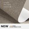 Persilux No Drill No Tools Blackout Roller Shades for Windows,Linen Fabric Cordless Roller Blinds,UV Protection Custom Blinds for Home,Bedroom,Living Room,Khaki-Blackout,57" W X 72" H view 2