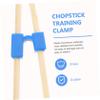 5pcs Reusable Chopsticks Training Covers, PP Blue Portable view 3