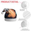 MUFLVDX Rocket In Space Print Christmas Hat Adult,Santa Hat For Women And Men,For Christmas New Year Holiday Party Supplies view 4