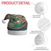 MUFLVDX Not All Who Wander Are Lost Print Christmas Hat Adult,Santa Hat For Women And Men,For Christmas New Year Holiday Party Supplies view 4