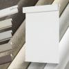 Persilux No Drill No Tools Blackout Roller Shades for Windows,Linen Fabric Cordless Roller Blinds,UV Protection Custom Blinds for Home,Bedroom,Living Room,White-Blackout,79" W X 64" H view 1