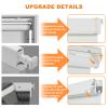 Persilux No Drill No Tools Blackout Roller Shades for Windows,Linen Fabric Cordless Roller Blinds,UV Protection Custom Blinds for Home,Bedroom,Living Room,White-Blackout,79" W X 64" H view 3