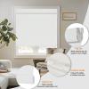 Persilux No Drill No Tools Blackout Roller Shades for Windows,Linen Fabric Cordless Roller Blinds,UV Protection Custom Blinds for Home,Bedroom,Living Room,White-Blackout,79" W X 64" H view 4