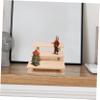Garneck Wooden Riser Display Stand for Dolls Toys Jewelry Kitchen Decor Multi-purpose Shelf Organizer view 2