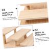 Garneck Wooden Riser Display Stand for Dolls Toys Jewelry Kitchen Decor Multi-purpose Shelf Organizer view 3
