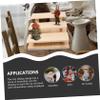 Garneck Wooden Riser Display Stand for Dolls Toys Jewelry Kitchen Decor Multi-purpose Shelf Organizer view 4