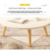 XINCHANG Round Coffee Table with Wood Legs, Tea Table Side Table Living Room Coffee Table,Space-Saving Dinette Dining Table (Walnut 15.75"x15.75"x11.81") view 4
