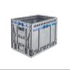 Hudson Exchange 23.62 x 15.75 x 11.81" (15.2 Gallon) Collapsible Straight Wall Handled Storage Container Tote, Gray view 1