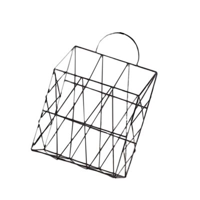 Luxshiny Book Organizer Iron Magazine Storage Desk Holder Wrought Iron Desktop Organizer