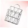 Luxshiny Book Organizer Iron Magazine Storage Desk Holder Wrought Iron Desktop Organizer view 2