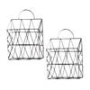 Luxshiny Book Organizer Iron Magazine Storage Desk Holder Wrought Iron Desktop Organizer view 4