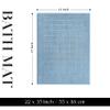 Superior 100% Cotton Bathmat Set, Bath Mats, Bathroom Decor, Shower, Bathtub Essentials, Home Accessories, Small Washable Rug, No Backing, Heavyweight, Nora Collection, Set of 2, 22" x 35", Denim Blue view 3