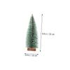 KONTONTY 2pcs Miniature Christmas Tree Ornaments Frosted Pine Tabletop Decor for Home Office Festive Displays Premium Craftsmanship for Holiday Cheer view 2