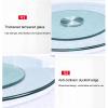 24 Inch Lazy Susan Turntable, Rotating Lazy Susan for Dining Table, Glass Lazy Susan Rotating Tray, for Home, Kitchen view 3